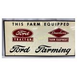 Ford and Dearborn Farming Equipment Metal Sign, 22