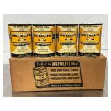 NOS 9 Metalife 3X Motor Oil 1qt. Cans