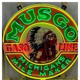 Musgo Gasoline Neon Sign, 48 Inches