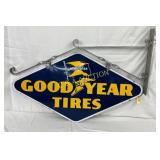 DS Porc. Goodyear Tires Swinger Sign with