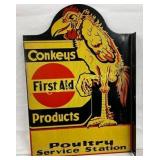 Conkeys First Aid Products DS Flange Sign, NOS, 14