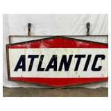Atlantic DS Porc. Sign with Original Frame, 78in x