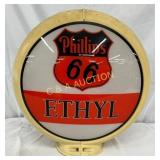 Phillips 66 Ethyl Plastic Body Gas Pump Globe, 13i