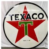 DS Porc. Texaco 6ft. Sign