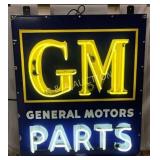 Porc. GM General Motors Parts Neon Sign, 36×42