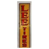 Emb. Lee Tires Metal Sign, 17in x 72in
