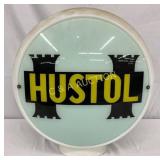Milk Glass Hustol Wide Body Globe, 16-Inch Diamete