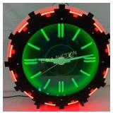 Cleveland Style Double Neon Clock, 26 inches
