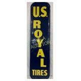 1932 Emb. U.S. Royal Tires Metal Self Framed Sign,
