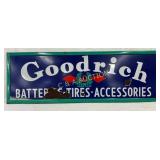Porc. Goodrich Sign, Self-Framed, 60in x 20in
