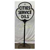 Cities Service Oils DS Sidewalk Sign on Original M