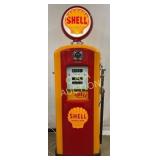 Shell Bennett 966 Gas Pump, Restored