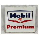 Porc. Mobil Premium Pump Plate, 14in x 12in