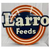 Larro Feeds SS Metal Sign, 47in x 39in