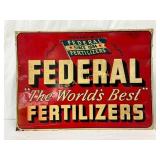 Emb Federal Fertilizers Metal Sign,