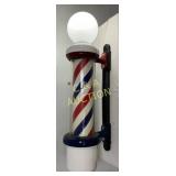 Orig. Lighted Barber Pole with Red, White, and Blu