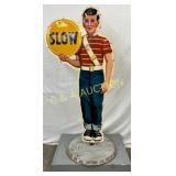 Pepsi-Cola Patrol Boy Metal Die-Cut Sidewalk Sign,
