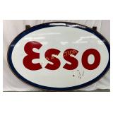 DS Porc. Esso Service Station Sign in Metal Frame,