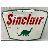 DS Porc. Sinclair Dino Gas Station Sign, 84in x 60