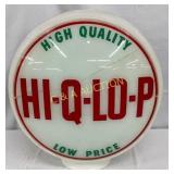 Early HI-Q-LQ-P Milk Glass Wide Body Gas Pump Glob