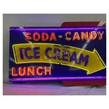 Soda-Candy-Ice Cream-Lunch Neon Sign with Flashing