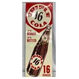 Emb. Triple Cola Sign, 11 1/2 x 31 1/2 Inches