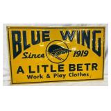 Emb. Blue Wing Work Clothes, 20 x 12 Inches
