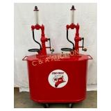 Texaco Fire Chief Double Pump Oiler, 43×62 Restor