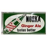 Norka Ginger Ale 24×12 Metal Sign