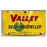 Valley Self Propelled Porc. Sign, 32×18, by Valmon