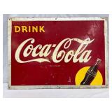 Drink Coca-Cola Masonite Sign, 28in x 20in