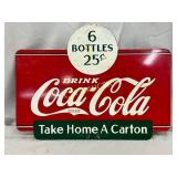 DS Coca-Cola Metal Sign, 13×10 Inches