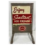 Sealtest Ice Cream Sidewalk Sign, 20in x 32in