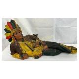 Native American Chalkware Store Display, 24 x 12