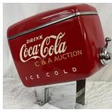 Emb. Coca-Cola Ice Cold Fountain Dispenser, 18in