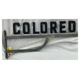 22 1/2 x 10  Aluminum Black Americana Sign w/ Brat