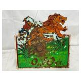 Metal Mechanical Bank with Lion Carnival Target