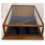 Early Slant Front Countertop Display Case With Gla