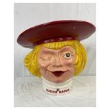 Buster Brown Fiberglass Head Store Display, 24×21