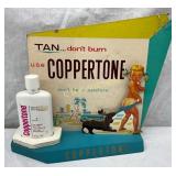 Coppertone Counter Display with Lotion Bottle, 11