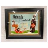 Orange Crush Cardboard Framed Sign, 31in x 25in