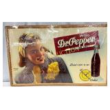 Dr Pepper Cardboard Sign, 25in x 15in