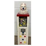 Early Clown Head Toy Vending Machine, 13in x 48in