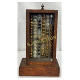 Wooden Cuff Link Store Display Cabinet With Glass
