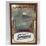 Early Grapico Glass Thermometer Display, 15in x 23