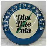 12in Diet Rite Cola Glass-Faced Thermometer