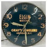 Elgin Watches Clock, Gray