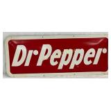 Dr Pepper Convex Metal Sign, 30in x 12in