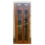 Early Wooden-framed Phone Booth with Rotary Dial P