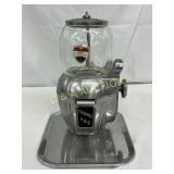 Early 5 Cent Abbey Mfg. Co. Gum Ball Machine, 8in